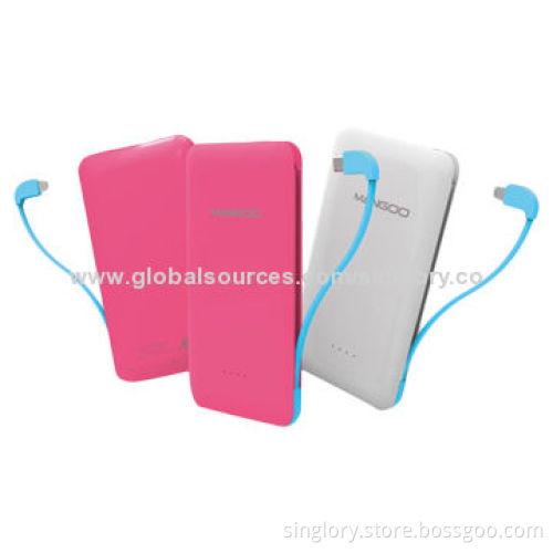 5,000mAh Power Banks, Super Slim, 11mm Only, Can Charge Samsung S3/S4